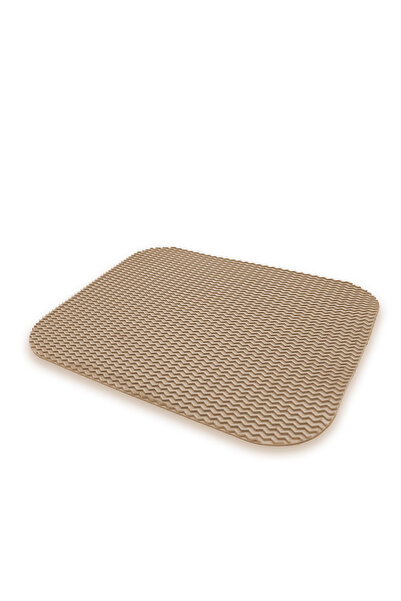 Kurtbay Şekil Kedi Tuvalet Kabı Önü Kum Toplayıcı Kedi Halısı Paspası, 40x50 cm