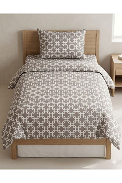 Constanza Exclusive Lunessa Cotton Patterned 160 X 220 cm Single Duvet Cover Set