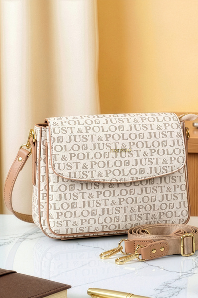 Just Polo Women's 5-Compartment Chain Strap Hand & Shoulder Bag with New Seas...