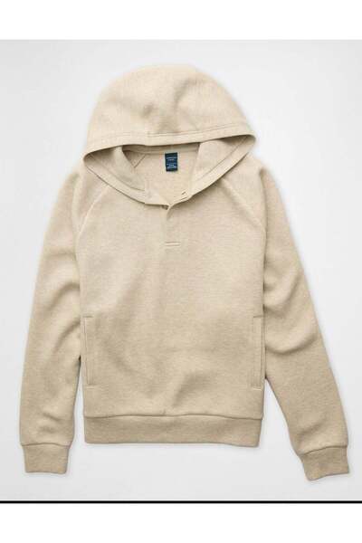 AMERICAN EAGLE AE Active Piqué Henley Hoodie
