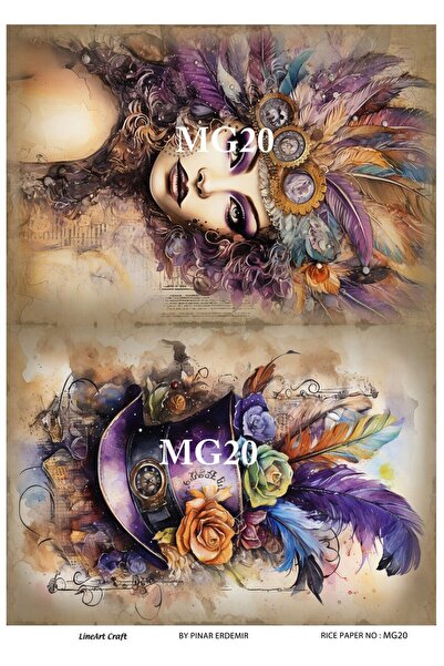LİNEART PİRİNÇ DEKOPAJ MG20