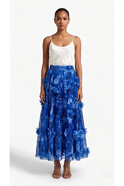 Rabiossa Women's Floral Three-Dimensional Appliqué Detailed Lined Bohemian Lo...