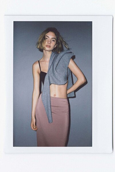 H&M Draped midi skirt