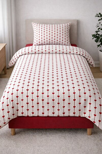 Constanza Exclusive طقم غطاء لحاف مفرد من القطن منقوش مقاس 160 × 220 سم من لو...