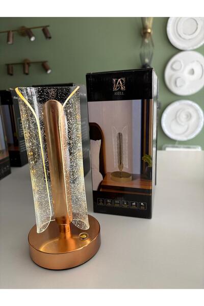 Axel Dekoratif 3 renk işikli şarjlı masa lambası