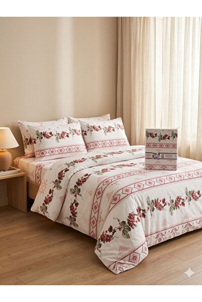 Constanza Exclusive طقم غطاء لحاف قطني منقوش من سيرينيك مقاس 200 × 240 سم