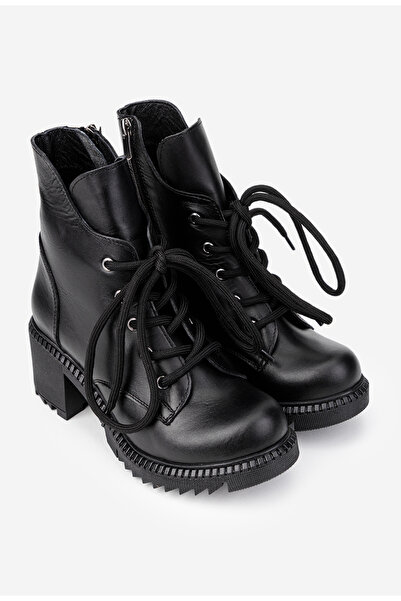 Dasha Women's black ankle boots made of genuine leather