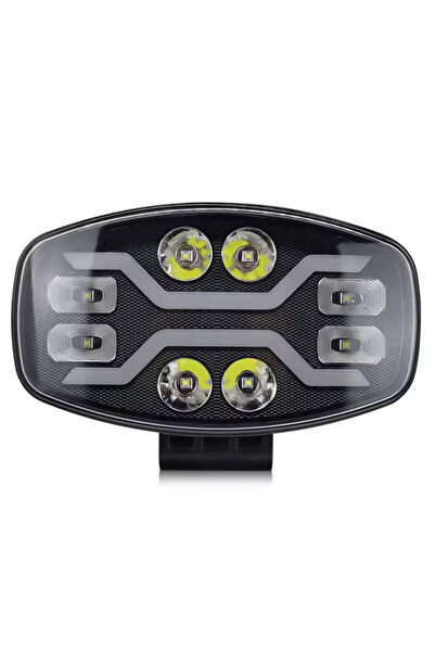 Ruan Proiector auto LED de 9 inch, 120W, 22000LM, lumină de poziție și de urg...