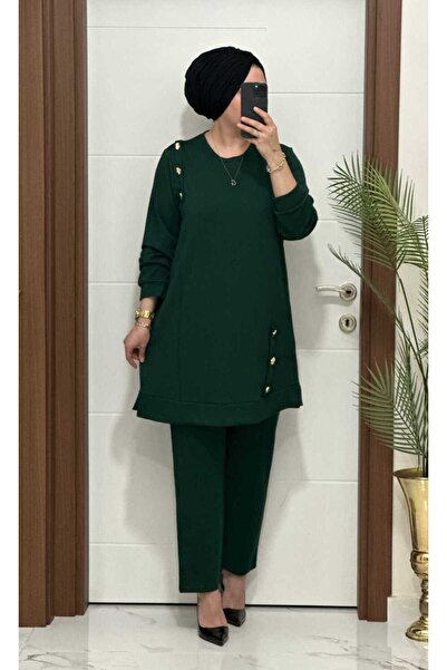 masalabiyem 1313 K 150 Green Button Detail Yakamoz Set