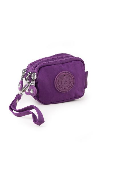 İMAKS Țesătură mini Crinkle / Clinkir, cu 3 fermoare, curea pentru încheietur...