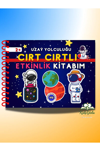 Çocuk Akademi Cırt Cırtlı Etkinlik Kitabım - uzay yolculuğu (2yaş)