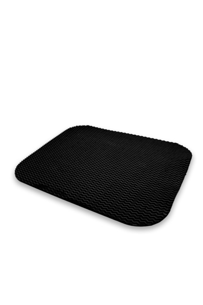 Kurtbay Şekil Kedi Tuvalet Kabı Önü Kum Toplayıcı Kedi Halısı Paspası, 40x50 cm