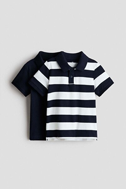 H&M 2-pack cotton polo shirts