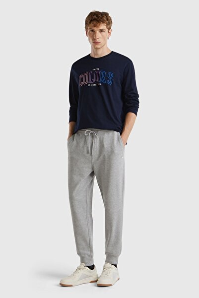 United Colors of Benetton 100% Cotton Sweatpants with Side Pockets and Back P...