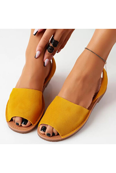 Zaira Levi Women's Low-Sole Sandals Yellow #11410 - 38