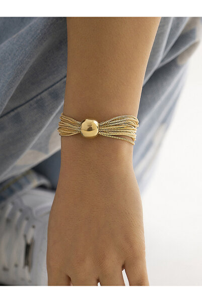 FridayIn Multi-layered chain stacked sphere choker