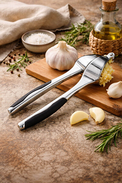 Anadolu Saray Garlic Press Zinc Alloy Durable Ergonomic Easy Cleaning Garlic ...