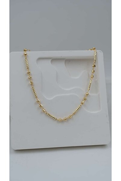 Jerie Gold Lazer Kesim Topçuk Detay Halhal