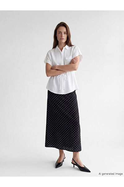 LC Waikiki تنورة من منقّط قطع مع حزام خصر من متجر فريزن ستور