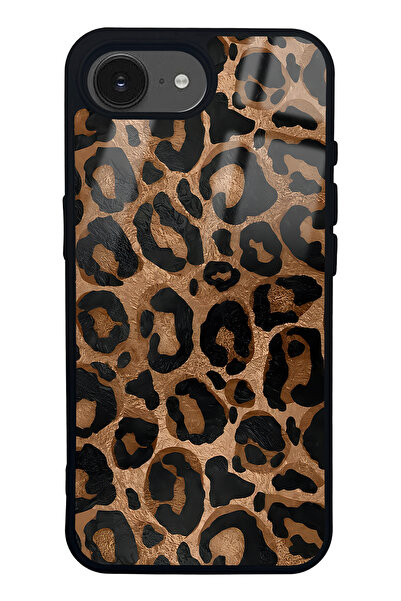 Spoyi iPhone 16E Leopar Tasarımlı Glossy Telefon Kılıfı