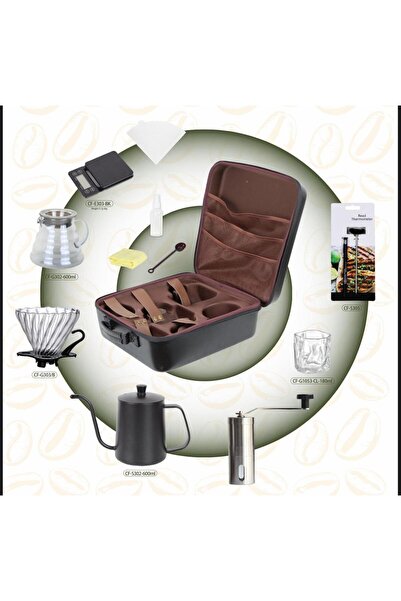 SEEKING2001 Portable 10-Piece Complete Specialty Coffee Kit – Stylish & Compa...