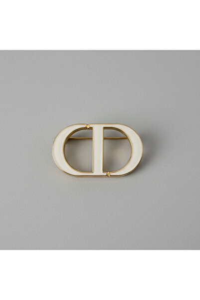 OEM Stainless steel CD model brooch, White