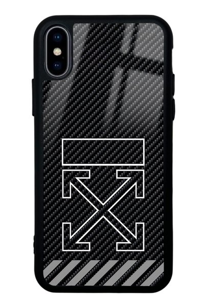 Spoyi iPhone XS Max White Design Glossy Phone Case