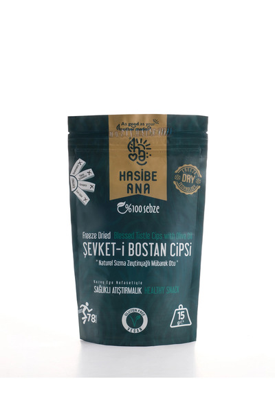 HASİBE ANA Girit Kıymetlisi | Şevket-i Bostan Kökü %100 Bitki Cipsi – 15 g