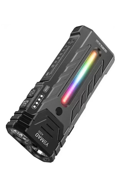 Mihai Lanternă LED ultra-puternică, reîncărcabilă prin USB-C, YM A200, 5200 lm