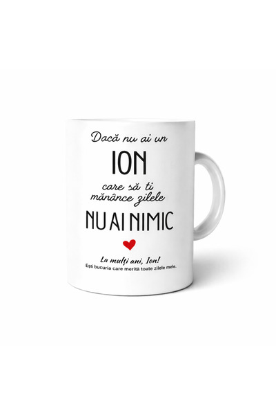 OEM Personalized mug Ion birthday gift man funny message 330 ml