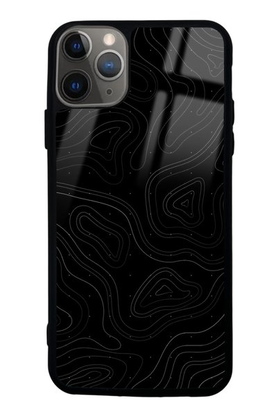 Spoyi iPhone 11 Pro Max Topo-Point Design Glossy Phone Case