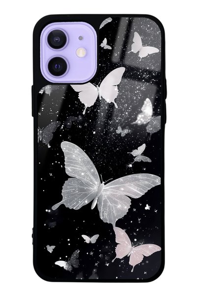 Spoyi iPhone 12 - 12 Pro Butterfly Design Glossy Phone Case