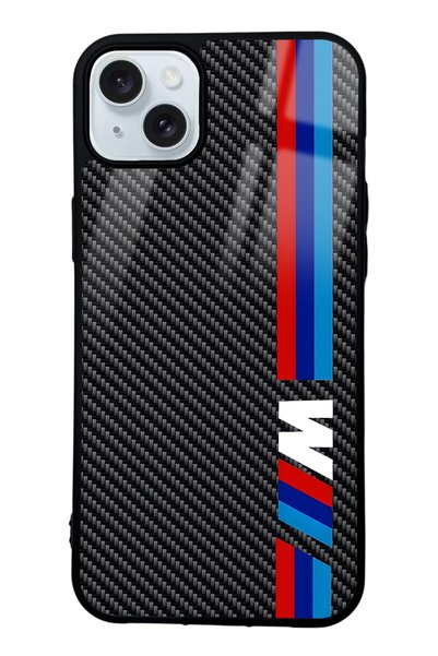 Spoyi iPhone 15 Plus Carbon m Design Glossy Phone Case