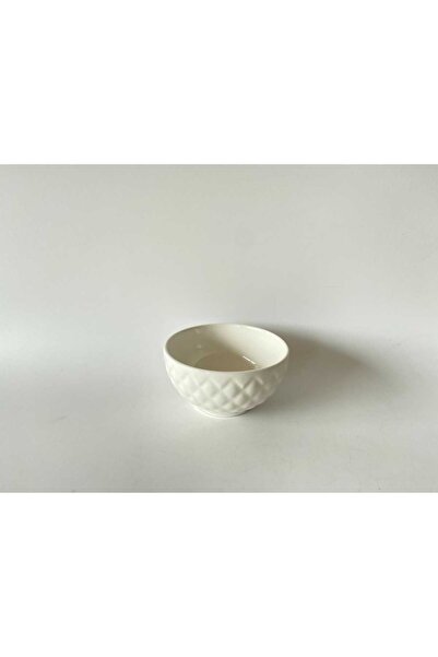 Home Ceramic Serving Bowl, 4.5 inches, 4 pcs, White
