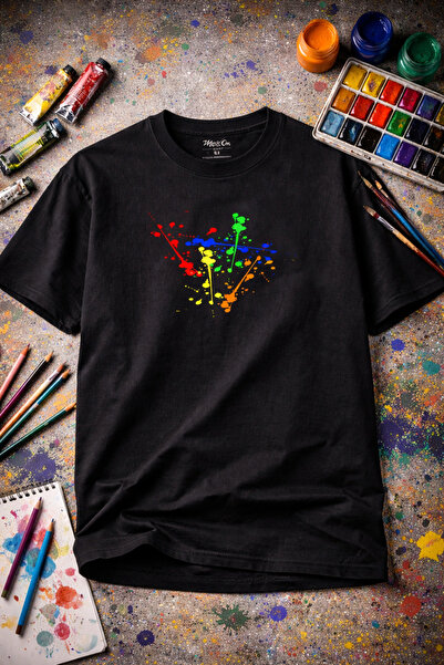 Me&On WEAR Graffiti Paint Effect Printed Unisex Oversize – Streetwear Trend G...