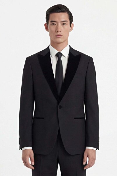 Giotelli Men's Vest Viscose Blended 6 Drop Classic Black Suit