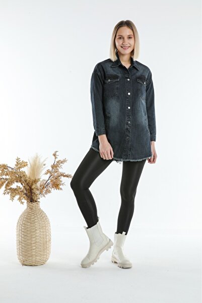 Double.Tt Women's Double Pocket Flap Side Pocket Detail Skirts with Tassels H...