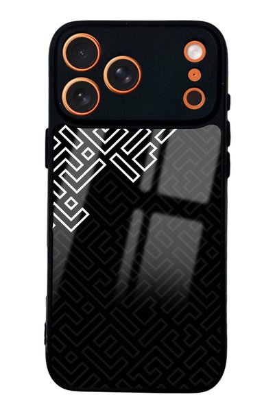 Spoyi حافظة هاتف لامعة بتصميم Cipher Path لهاتف iPhone 17 Pro Max