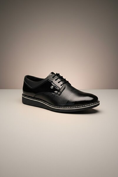 Modayak ATA POLİ TABAN PARLAK PANTOFI BĂRBAȚI DIN PIELE NATURALĂ