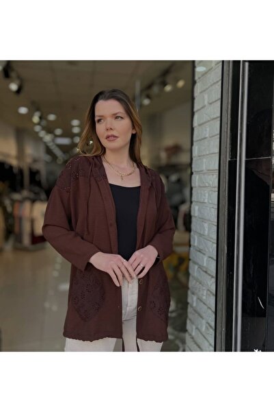 güncüoğlu Cămașă de vară cu mânecă lungă și glugă, lungime 80 cm