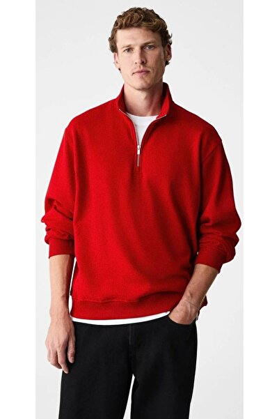 NO BRAND Zipper Detailed Sweat
