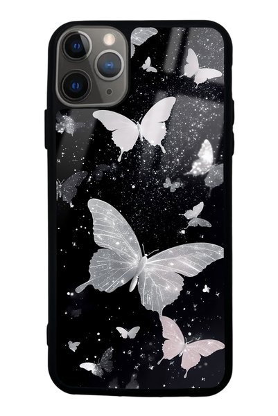 Spoyi iPhone 11 Pro Max Glossy Phone Case with Butterfly Design