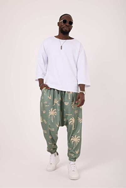SUPERBLUE Men's Street Style Bohemian Sportswear Baggy Trousers