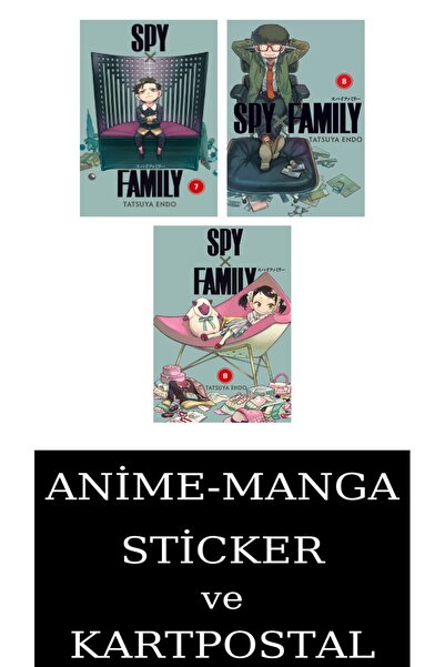 Gerekli Şeyler Yayıncılık Spy X Family 7-8-9 Manga Seti (3 KİTAP) / Anime-Man...