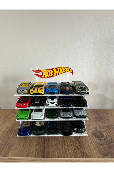 HOT WHEELS Uyumlu 20 Araçlık Oyuncak Araba Standı (1/64)