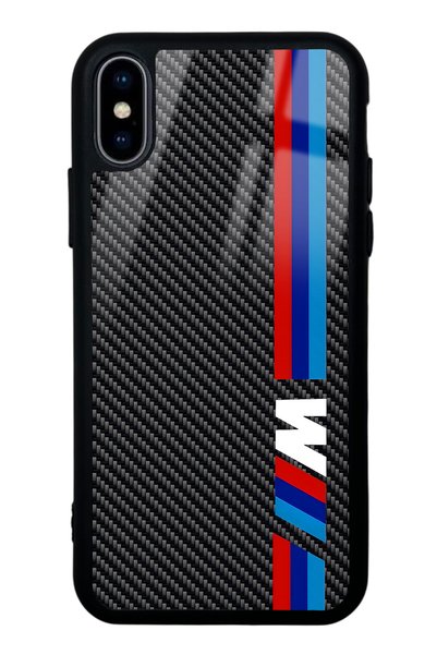 Spoyi حافظة هاتف iPhone X - Xs من الكربون بتصميم M لامع