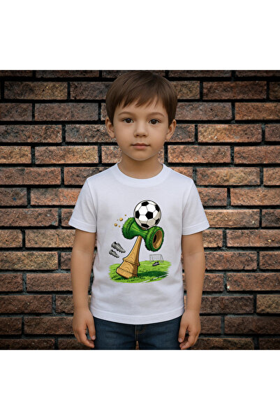 CXO Craft Kids T-Shirt with Print, KENDAMA FOOTBALL, Cotton