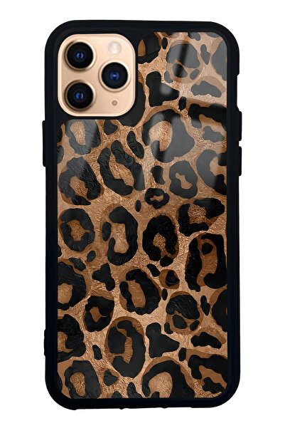 Spoyi iPhone 11 Pro Leopar Tasarımlı Glossy Telefon Kılıfı