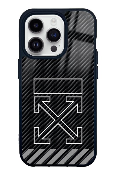 Spoyi iPhone 14 Pro White Design Glossy Phone Case