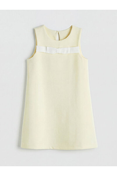 LC Waikiki RMZ GİYİM فستان بناتي بتصميم FARKIKA مع ياقة روبا وفيونكة